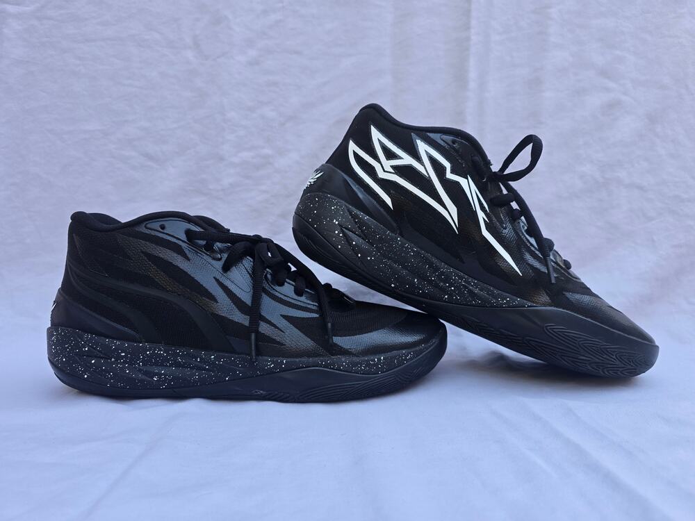 Puma MB.02 Oreo LaMelo Ball Black White Speckled Men’s Size 12 379420-01